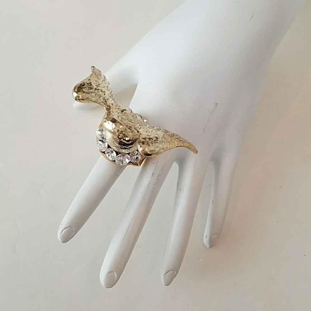 GASOLINE GLAMOUR GOLD EAGLE RING - Picture 4 of 5
